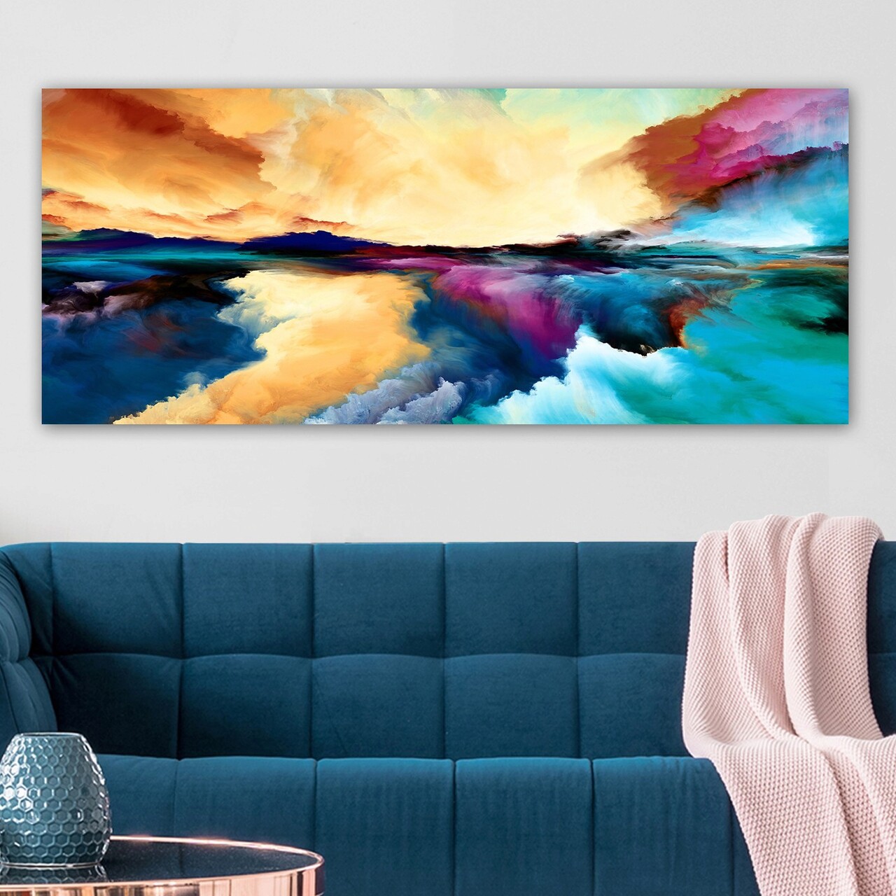 Tablou decorativ, YTY1027048810_50120, Cadru: 100% LEMN (grosime: 3 cm), Multicolor - imagine 6